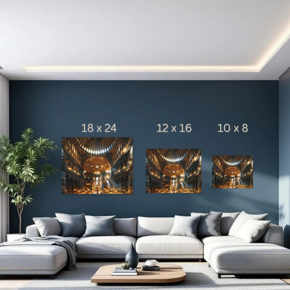 Istanbul, Turkey | Hagia Sophia Interior Istanbul | Original Series Gallery Canvas detail
