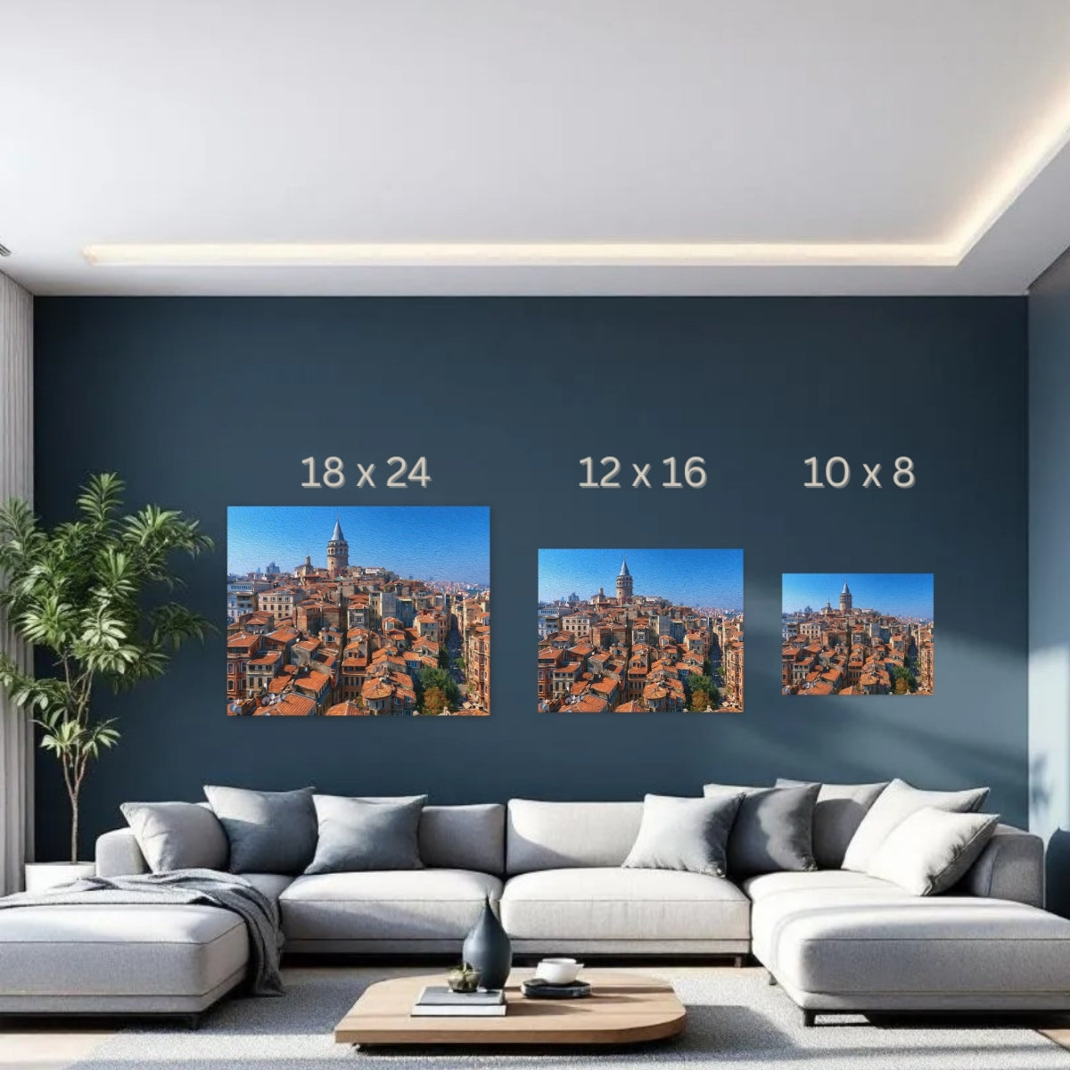 Istanbul, Turkey | Galata Tower Karakoy District | Original Series Gallery Canvas detail