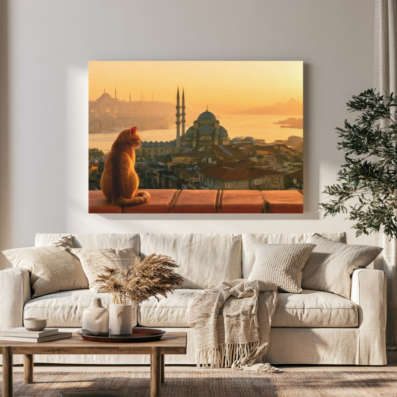 New Mosque Golden Horn Istanbul in a room — Istanbul, Turkey