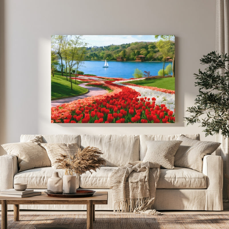 Emirgan Park Tulip Gardens in a room — Istanbul, Turkey