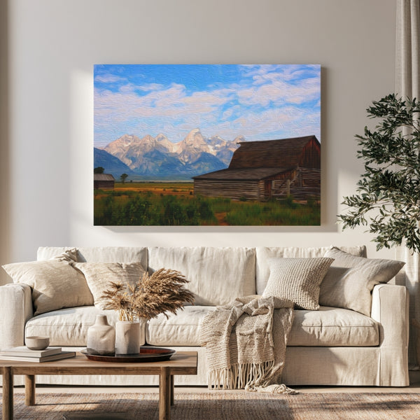Jackson Hole, Wyoming | Mormon Row Moulton Barn | Original Series Gallery Canvas