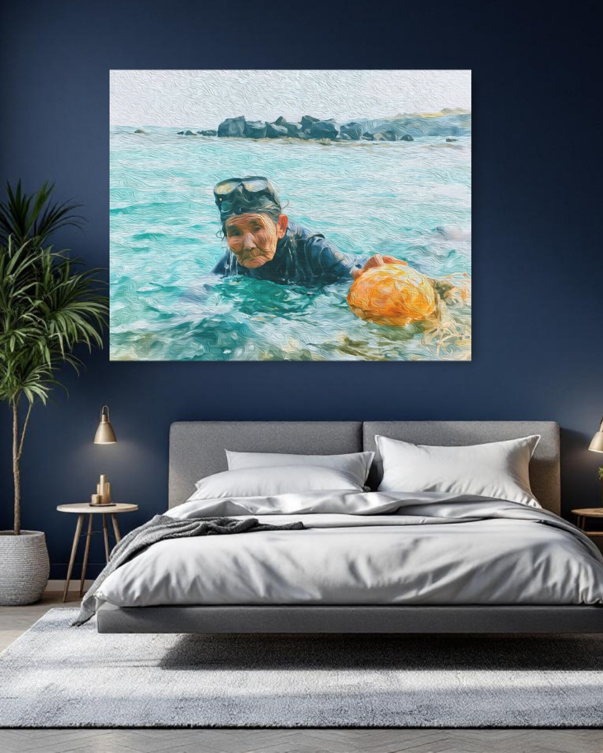 Jeju Haenyeo Diver Ocean — Jeju Island, South Korea, study 1