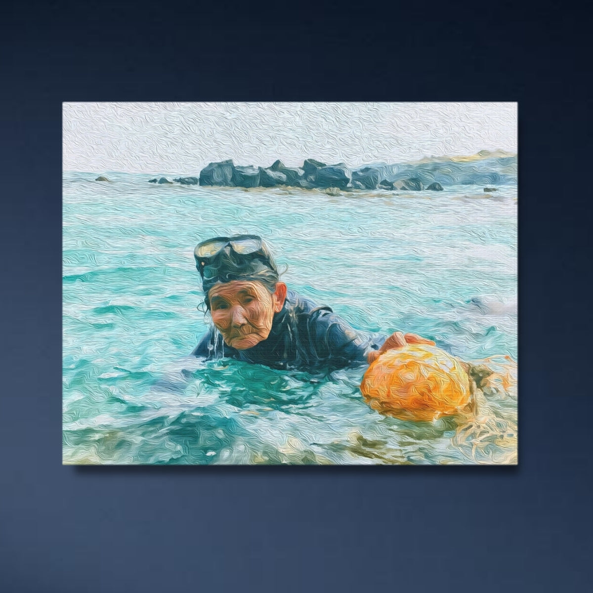 Jeju Haenyeo Diver Ocean — Jeju Island, South Korea, study 4