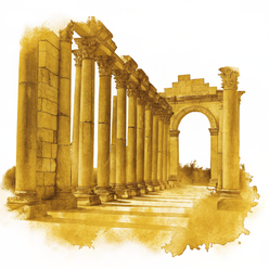 Jerash watercolor