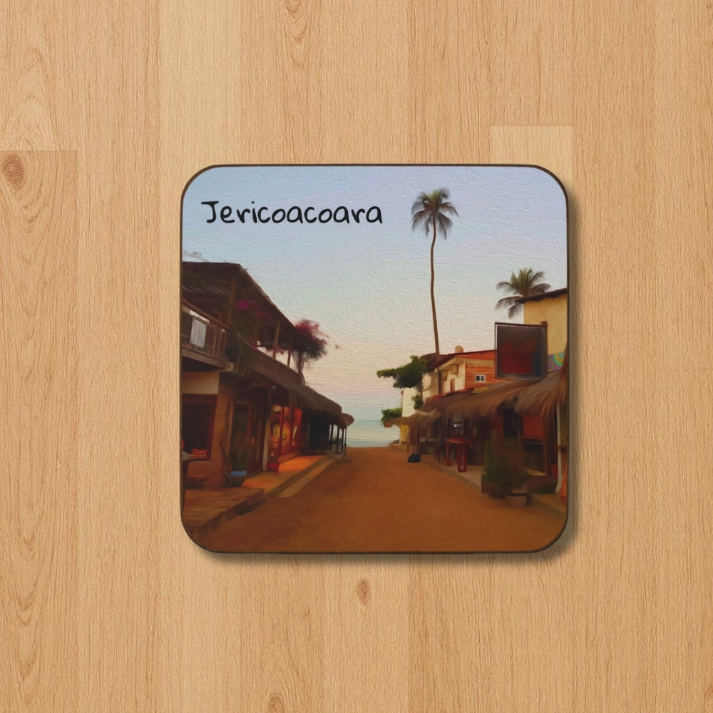 Jericoacoara, Brazil | Beachside Village Sandy Street | Original Series Hardboard Coaster