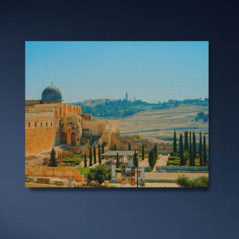Jerusalem, Israel | Al-Aqsa Mosque Old City | Original Series Gallery Canvas detail