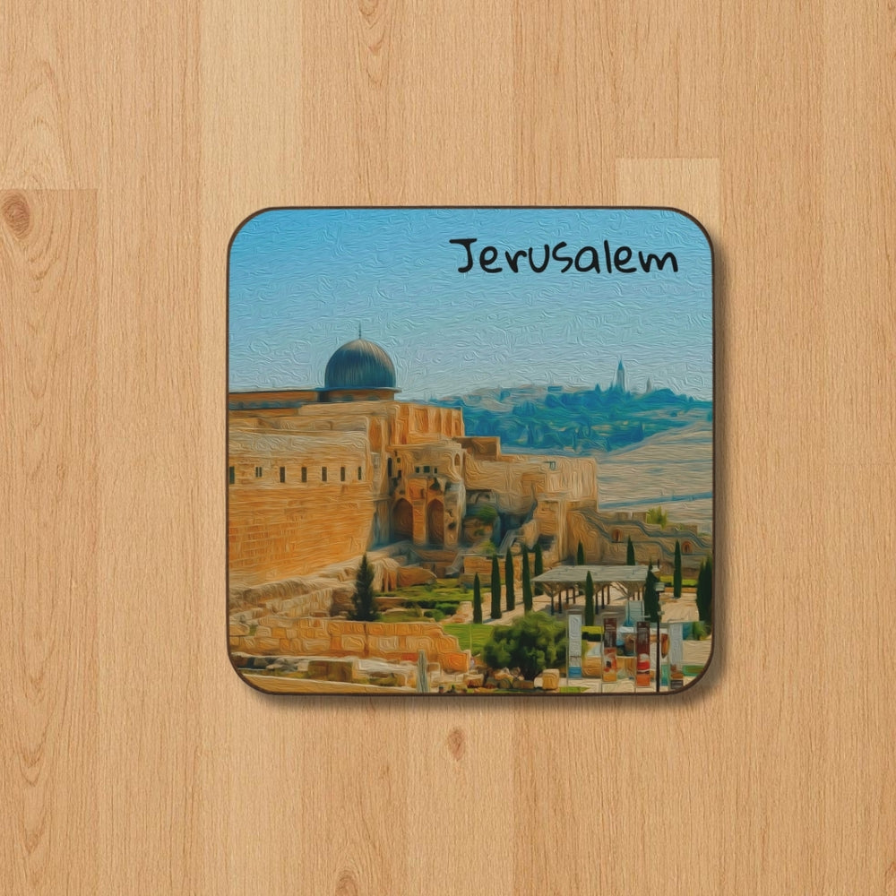 Jerusalem, Israel | Al-Aqsa Mosque Old City | Original Series Hardboard Coaster