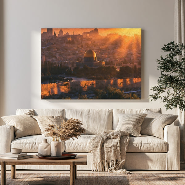 Jerusalem, Israel | Dome of the Rock Jerusalem | Original Series Gallery Canvas