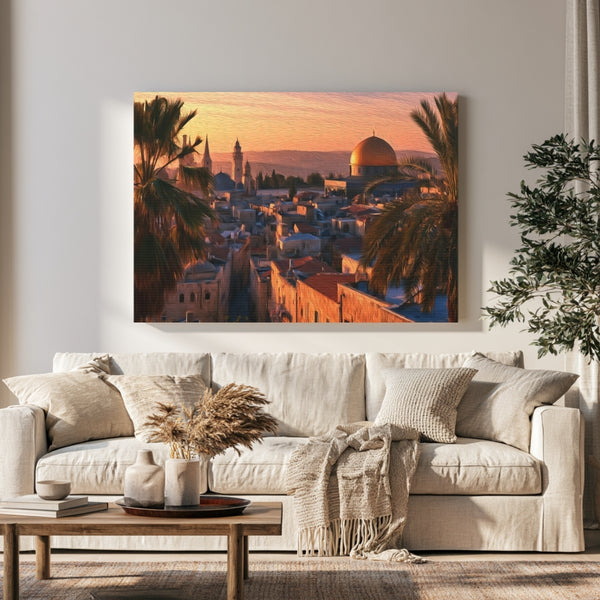 Jerusalem, Israel | Dome of the Rock Jerusalem | Original Series Gallery Canvas