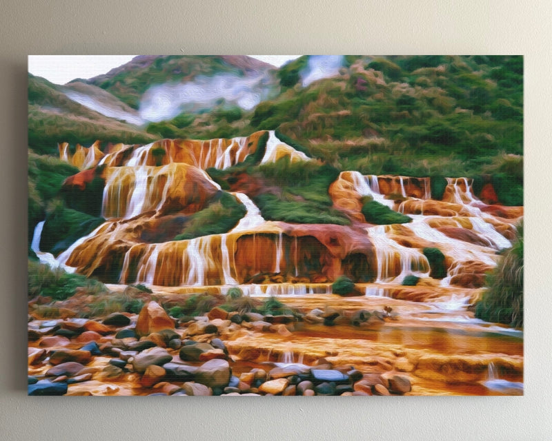Golden Waterfall Jiufen — Jiufen, Taiwan
