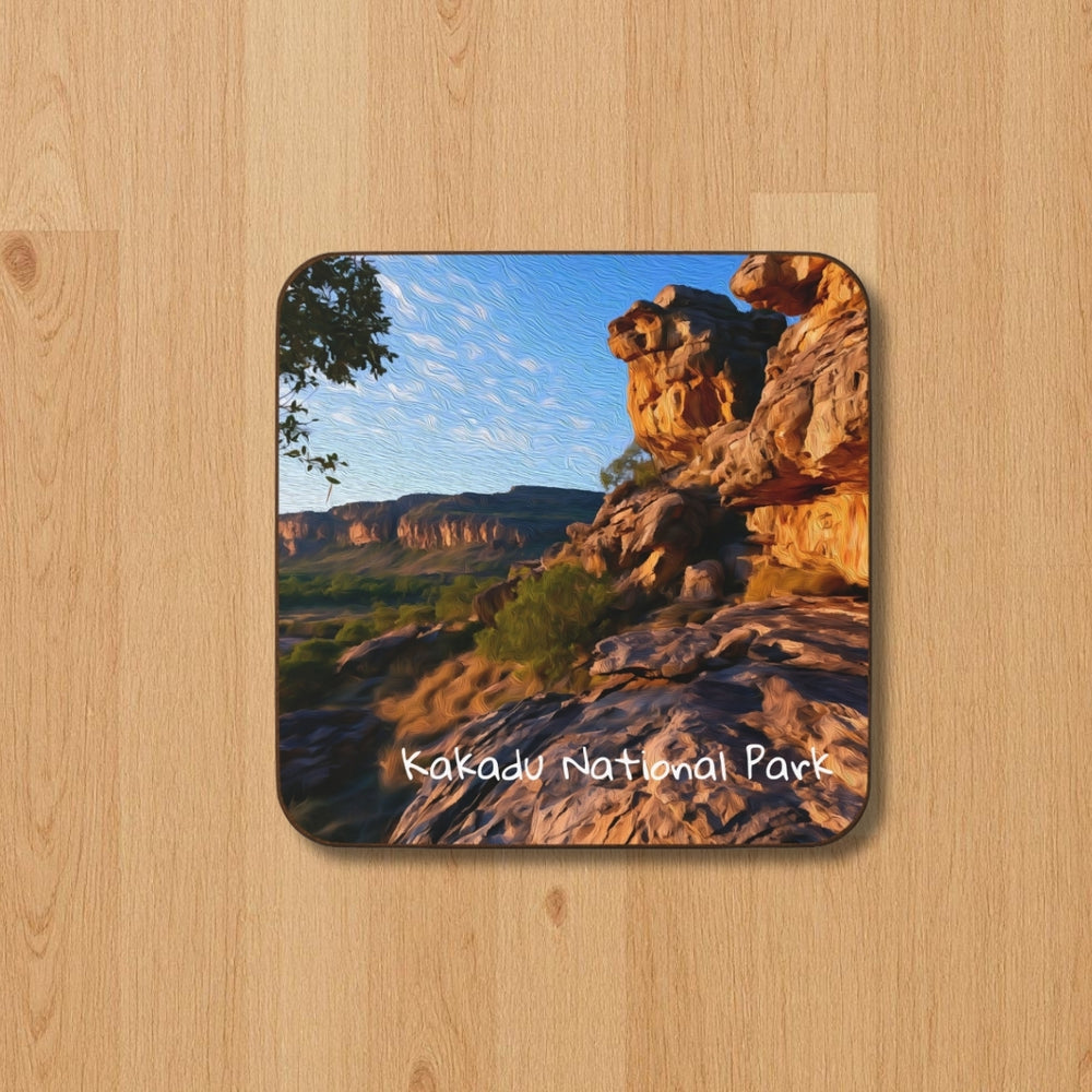 Kakadu National Park, Australia | Ancient Sandstone Escarpment Views | Original Series Hardboard Coaster