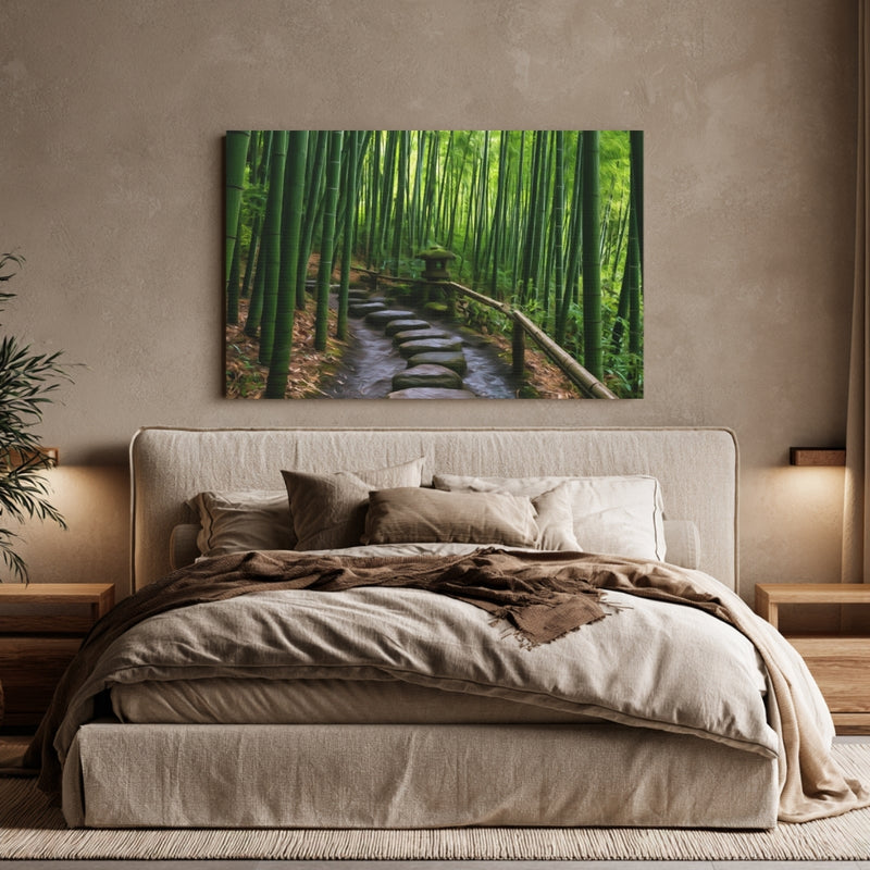Bamboo Grove Stone Path — Kamakura, Japan, view 6