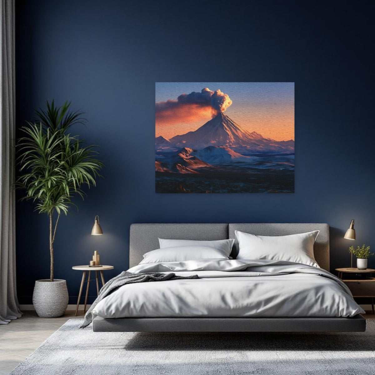 Volcanic Eruption at Sunset — Kamchatka Peninsula, Russia, study 2