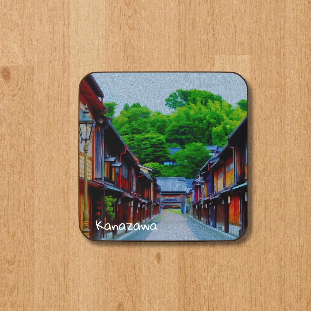 Kanazawa, Japan | Historic Higashi Chaya District | Original Series Hardboard Coaster
