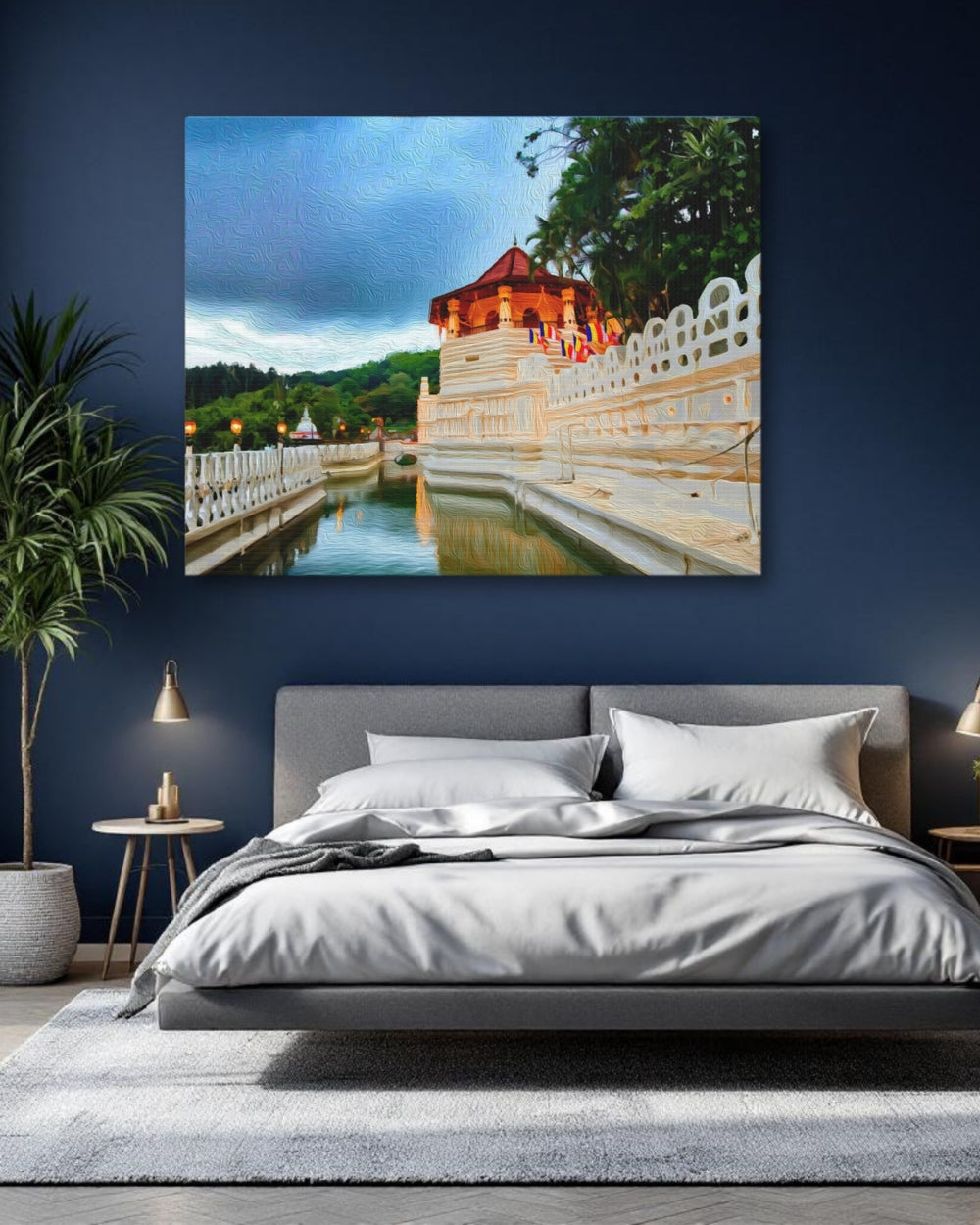 Kandy, Sri Lanka | Temple of the Tooth | Original Series Gallery Canvas detail