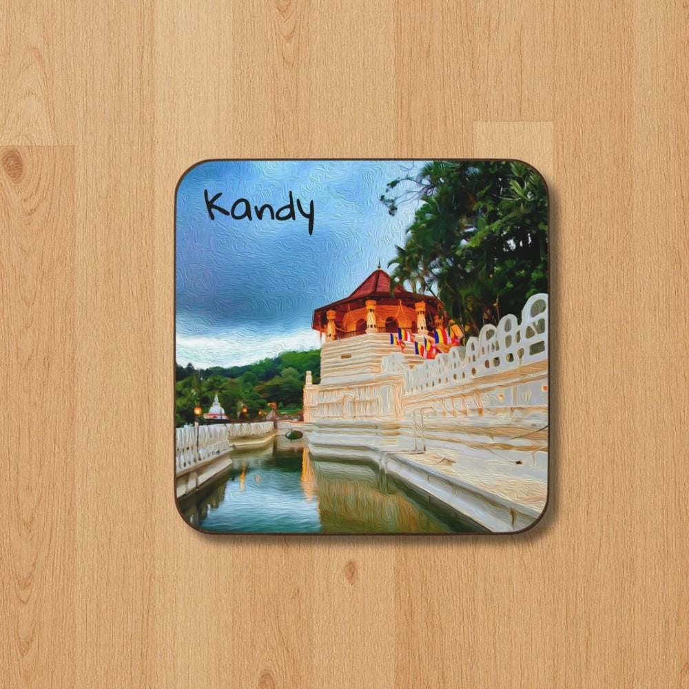 Kandy, Sri Lanka | Temple of the Tooth | Original Series Hardboard Coaster