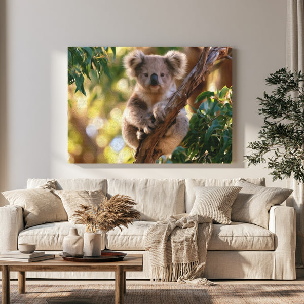 Koala In Eucalyptus Tree