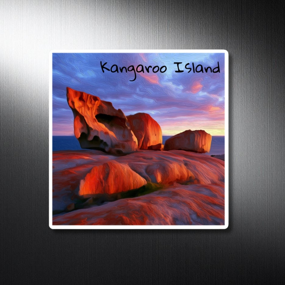 Kangaroo Island, Australia | Remarkable Rocks Coastal Sunset | Original Series Decorative Magnet