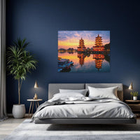Dragon Tiger Pagodas at Dusk — study 2 thumbnail