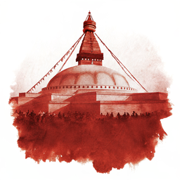 Kathmandu canvas wall art