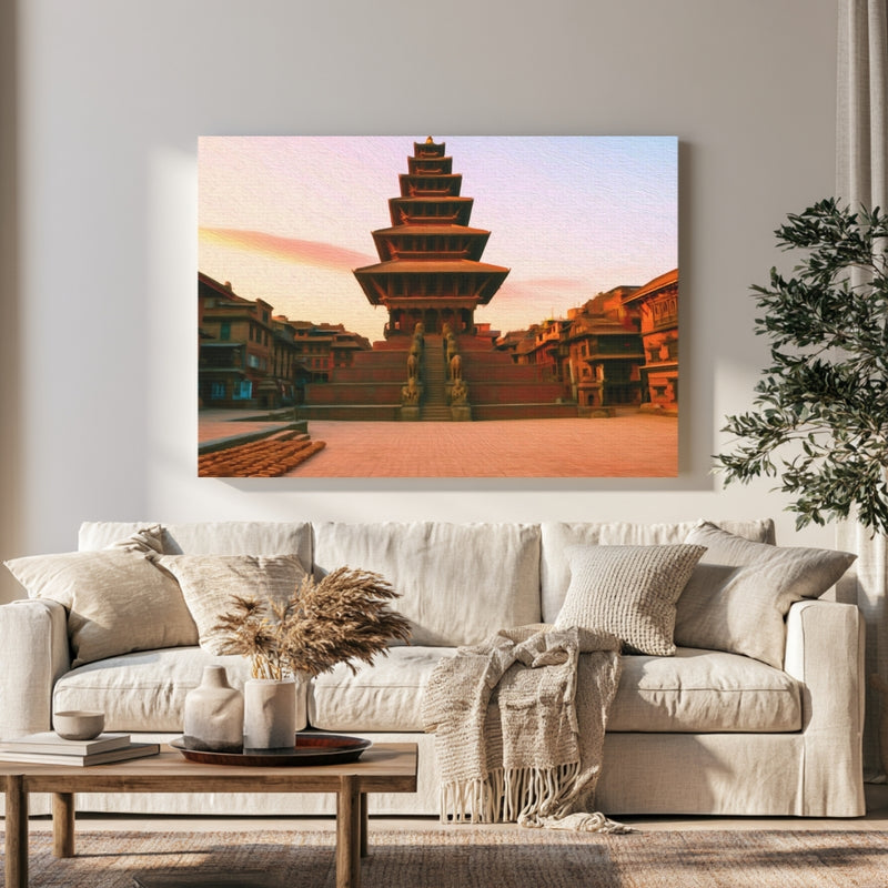 Nyatapola Temple Bhaktapur — Kathmandu, Nepal, view 1