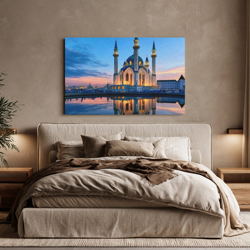 Kul Sharif Mosque Twilight — Kazan, Russia, view 6