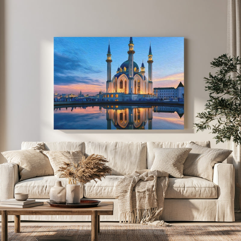 Kul Sharif Mosque Twilight — Kazan, Russia, view 1