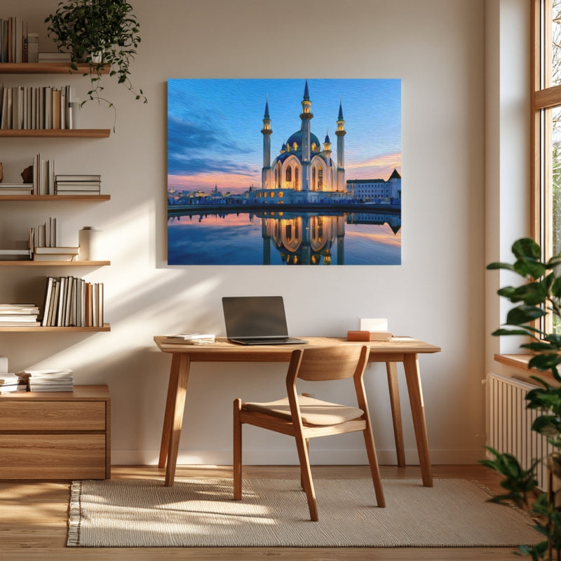 Kul Sharif Mosque Twilight — Kazan, Russia, view 4