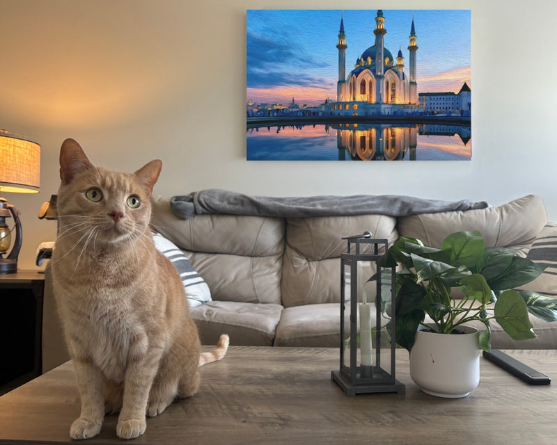 Kul Sharif Mosque Twilight — Kazan, Russia, view 2