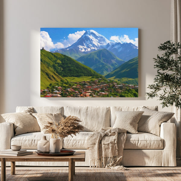 Kazbegi Village Mount Kazbek