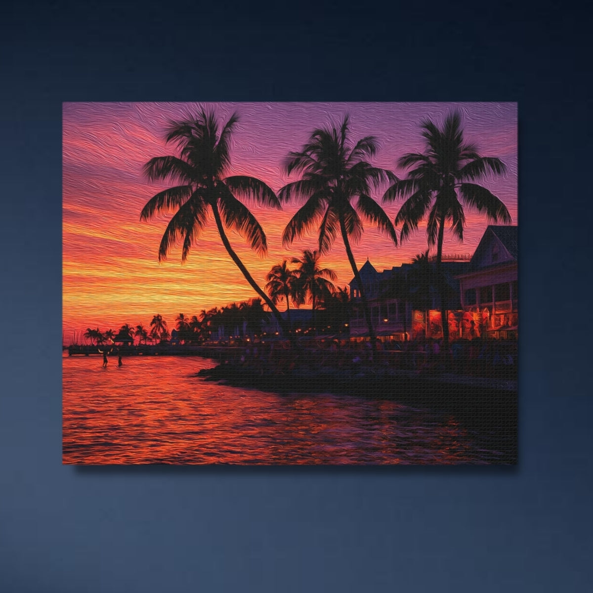 Key West, Florida | Mallory Square Sunset Celebration | Original Series Gallery Canvas close-up detail