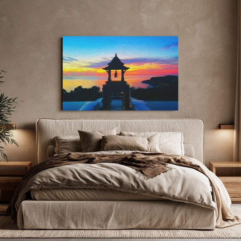 Sunset Bell Tower Shrine — Koh Lanta, Thailand, view 6