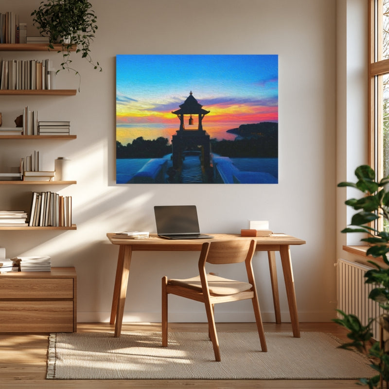 Sunset Bell Tower Shrine — Koh Lanta, Thailand, view 4