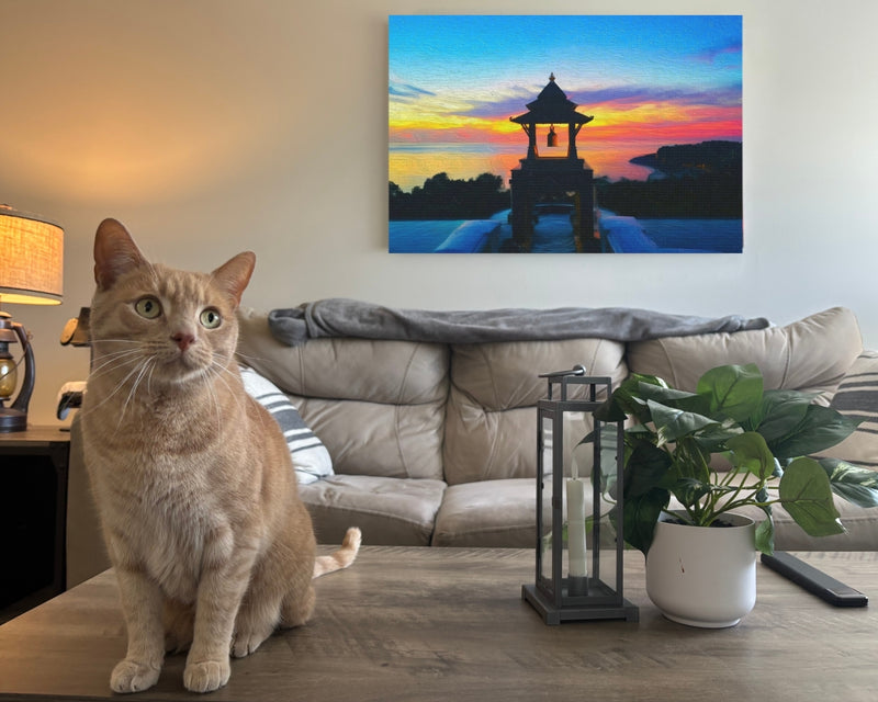 Sunset Bell Tower Shrine — Koh Lanta, Thailand, view 2