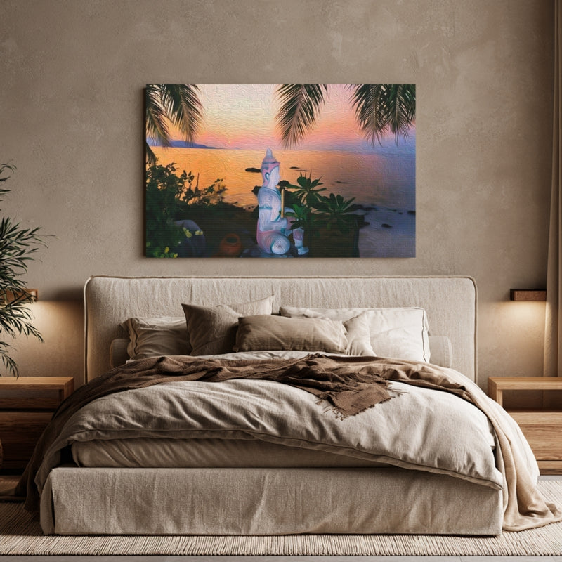 Tropical Sunset Beach Shrine — Koh Samui, Thailand, view 6