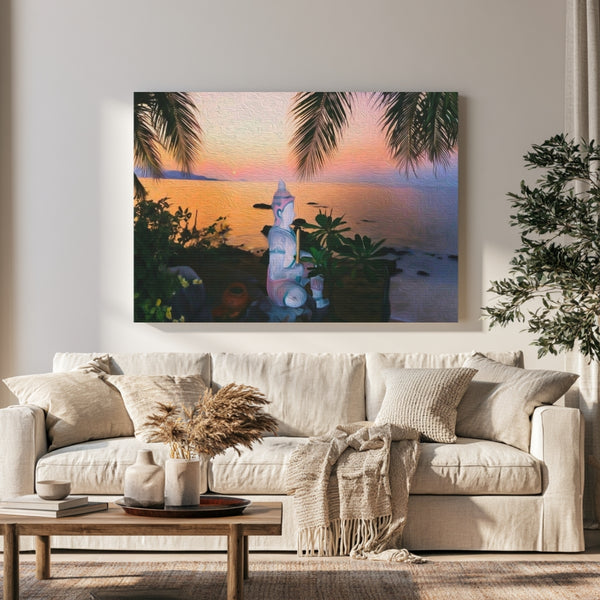 Koh Samui, Thailand | Tropical Sunset Beach Shrine | Original Series Gallery Canvas