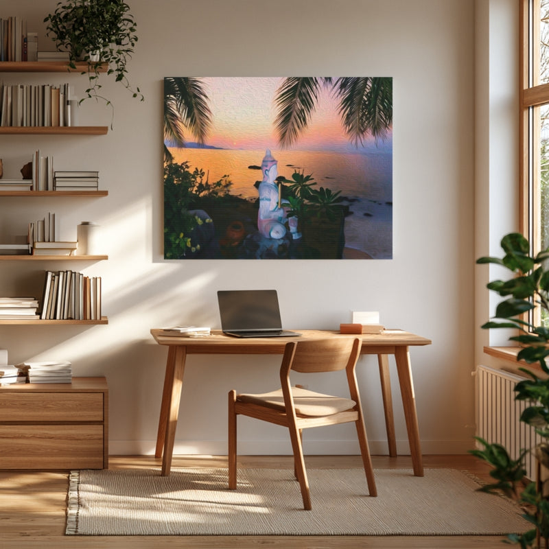 Tropical Sunset Beach Shrine — Koh Samui, Thailand, view 4