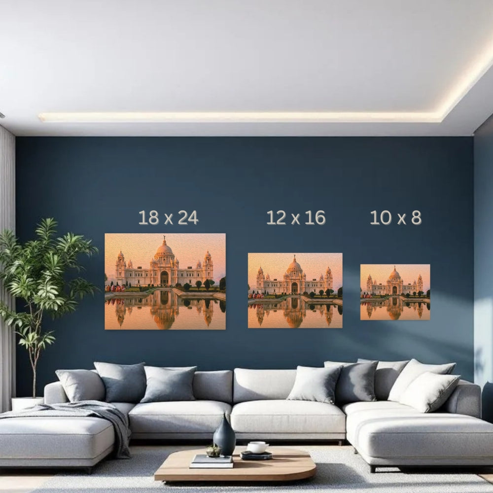 Kolkata, India | Victoria Memorial at Sunset | Original Series Gallery Canvas detail