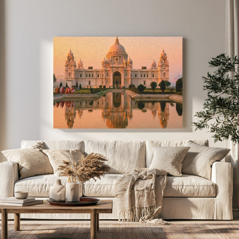 Victoria Memorial at Sunset — Kolkata, India, view 1