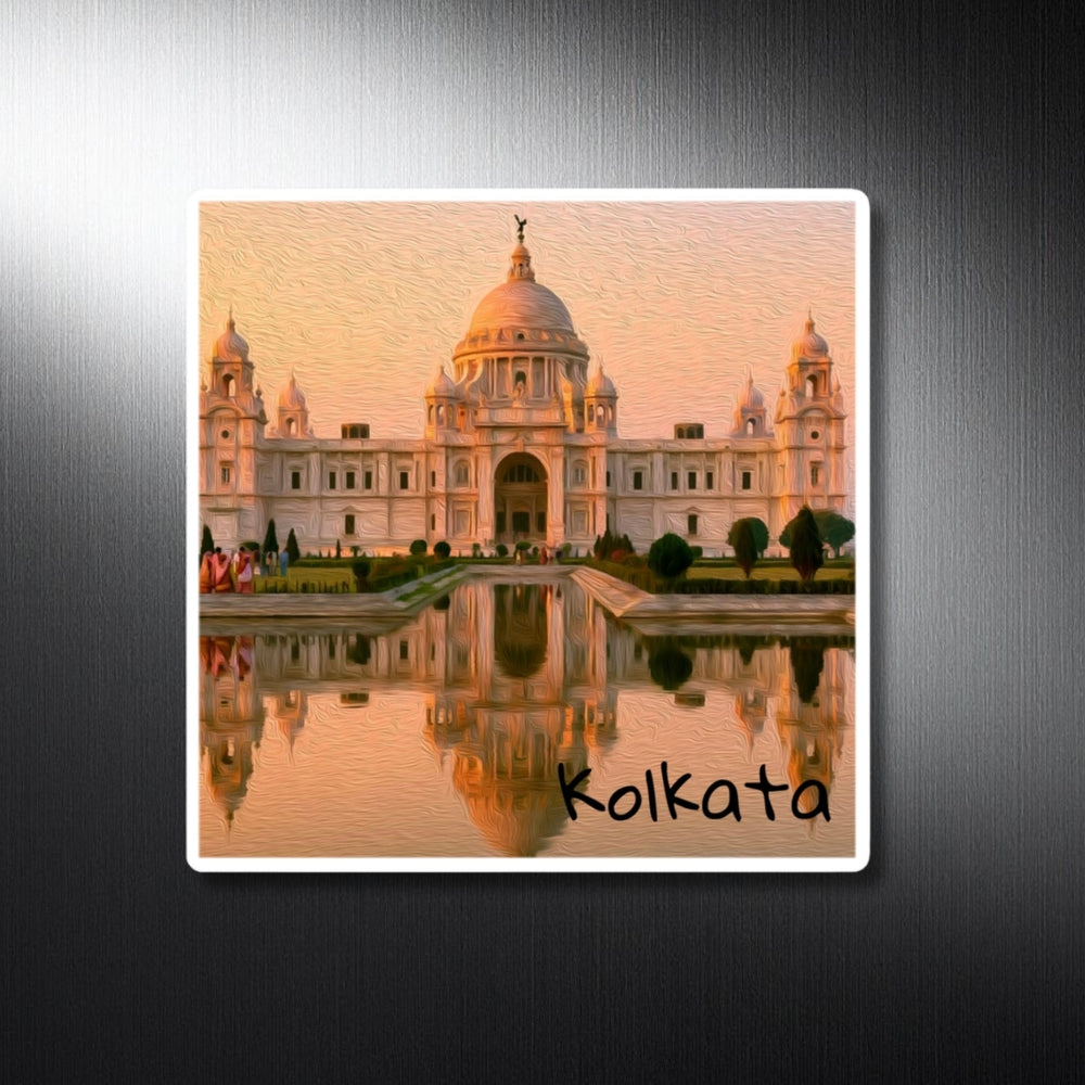 Kolkata, India | Victoria Memorial at Sunset | Original Series Decorative Magnet