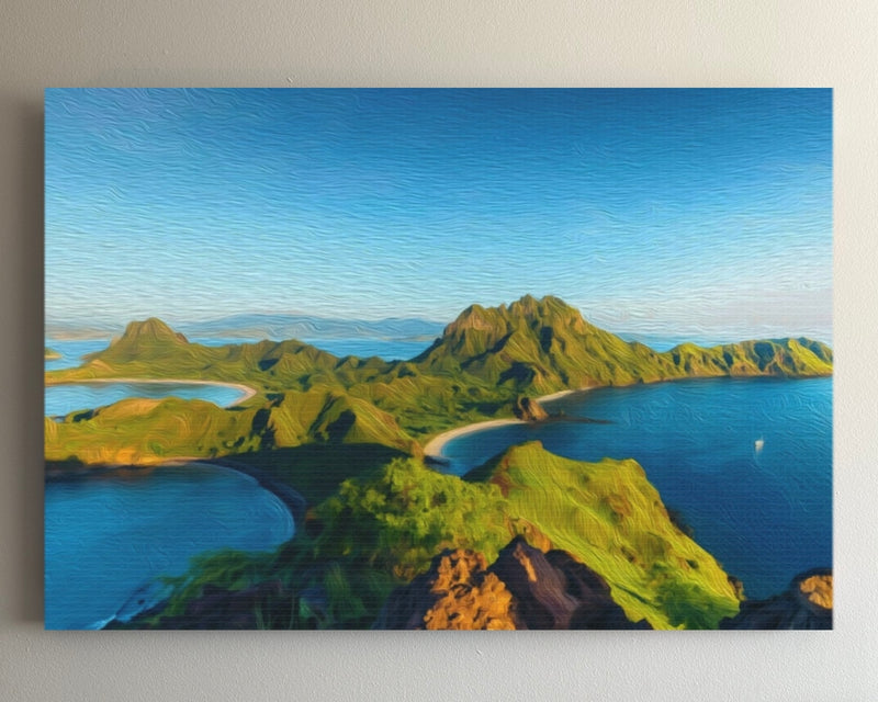 Padar Island Aerial View — Komodo Island, Indonesia