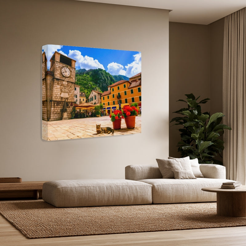Kotor Arms Square Clock Tower — Kotor, Montenegro, view 3