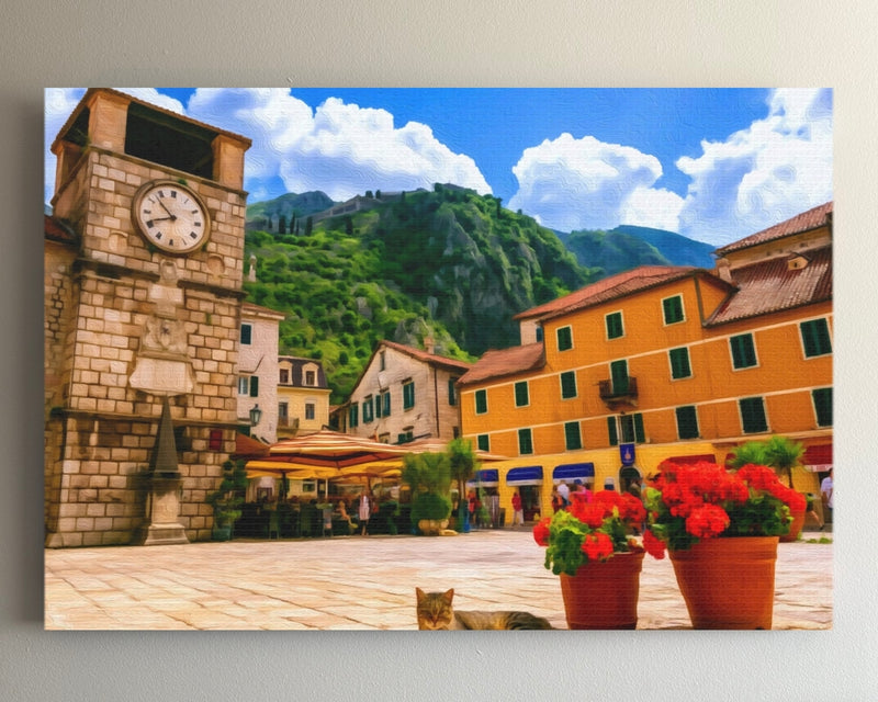 Kotor Arms Square Clock Tower — Kotor, Montenegro