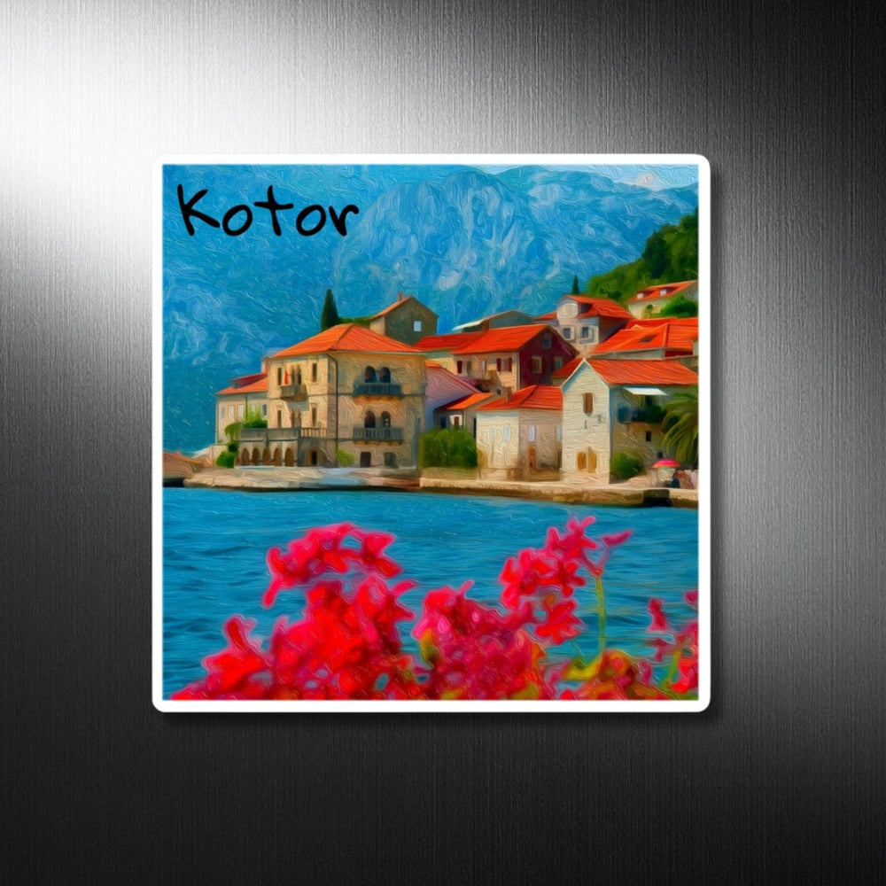 Kotor, Montenegro | Coastal Village Bay View | Original Series Decorative Magnet