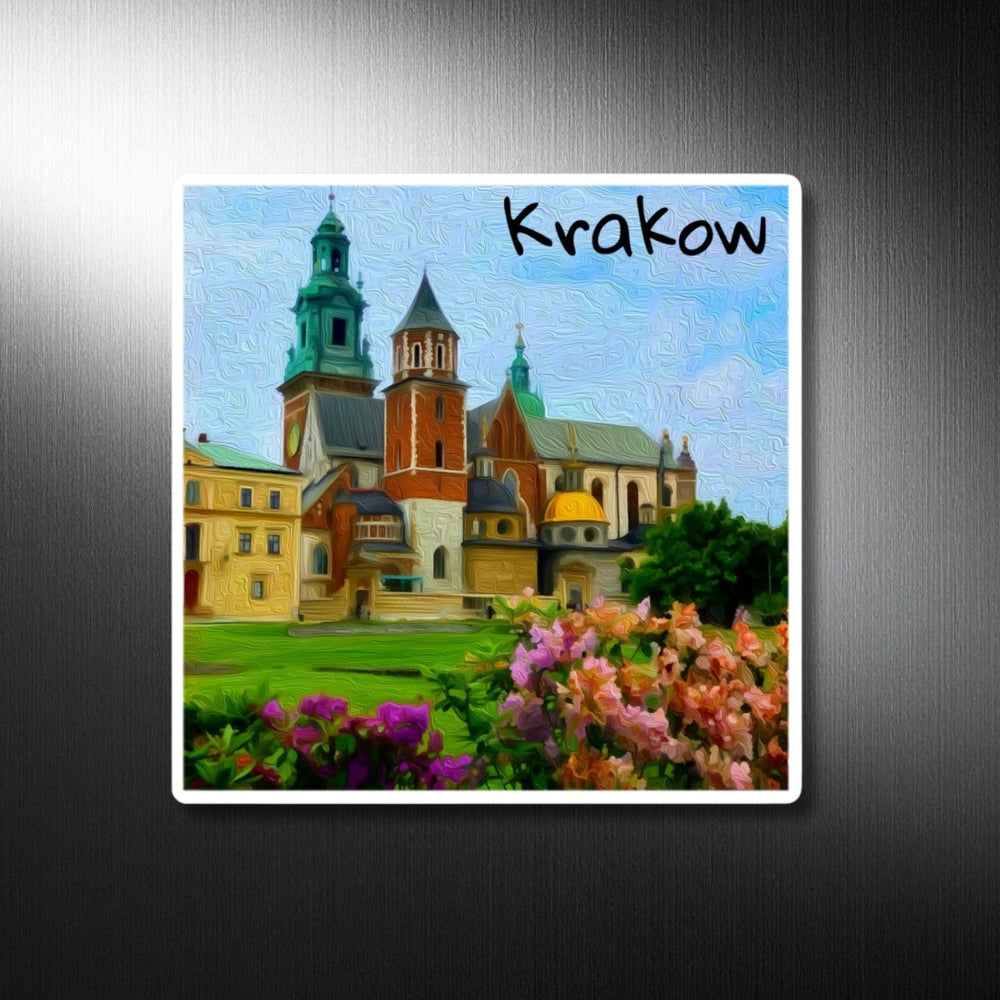 Krakow, Poland | Wawel Cathedral Spring Gardens | Original Series Decorative Magnet