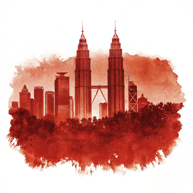 Kuala Lumpur watercolor