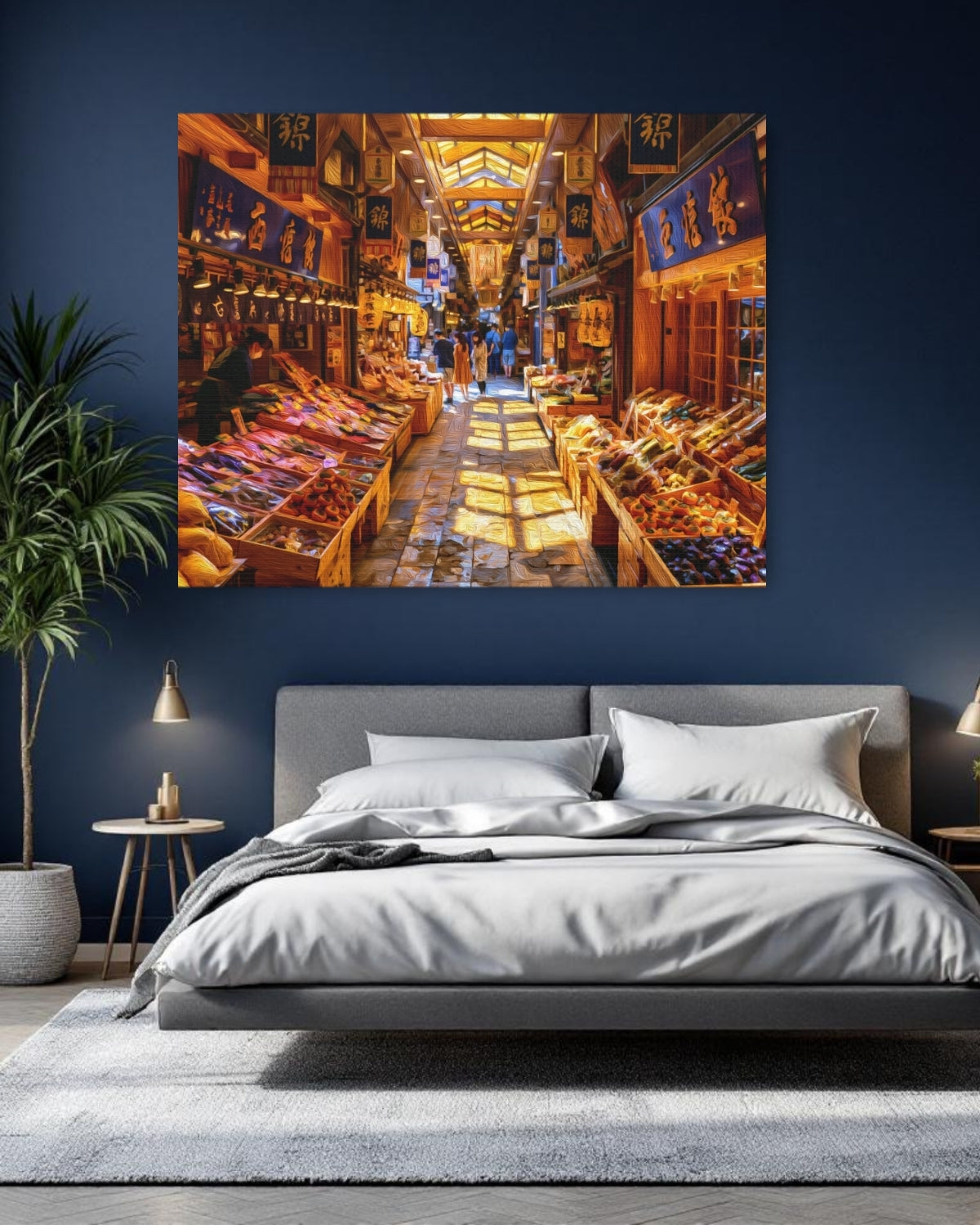 Kyoto, Japan | Nishiki Market Covered Arcade | Original Series Gallery Canvas detail