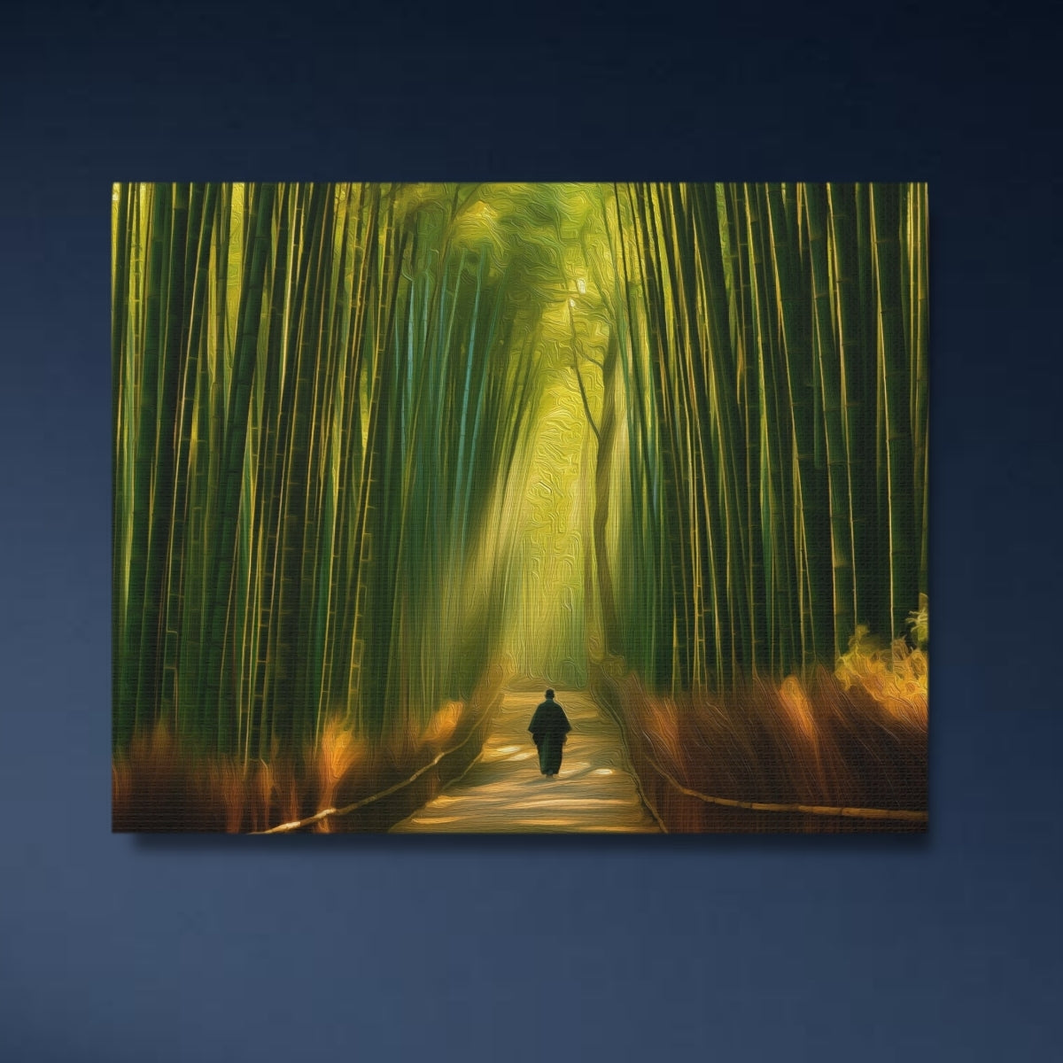 Kyoto, Japan | Arashiyama Bamboo Grove | Original Series Gallery Canvas close-up detail