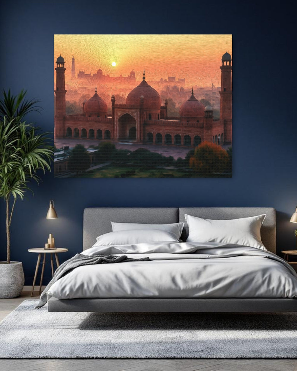 Lahore, Pakistan | Badshahi Mosque at Sunset | Original Series Gallery Canvas detail