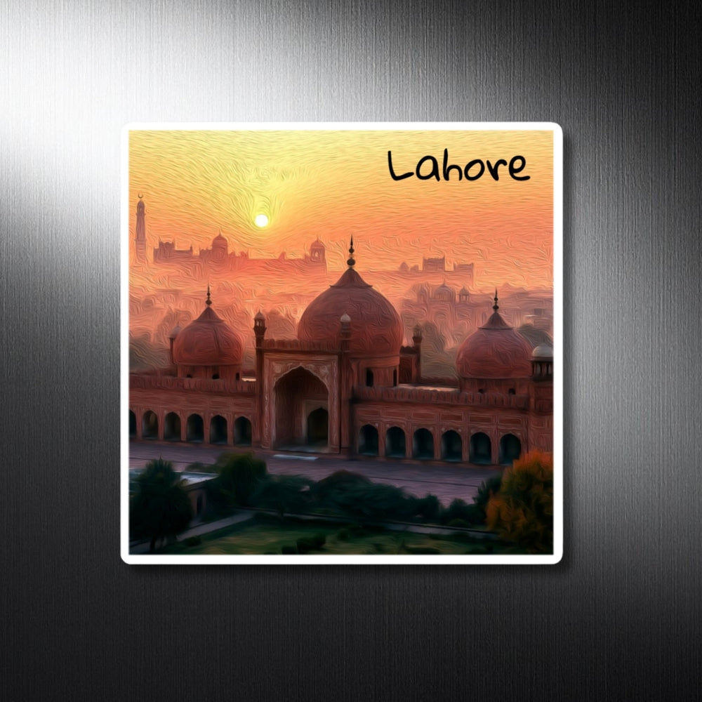 Lahore, Pakistan | Badshahi Mosque at Sunset | Original Series Decorative Magnet